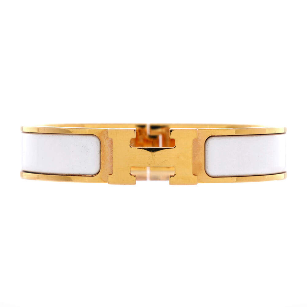 Hermes Narrow Clic H Bracelet Enamel
